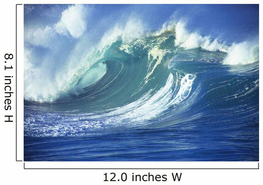 Stormy Ocean Wave Curling Over With Whitewash And A Barrel Forming Wall Mural