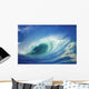 Stormy Ocean Wave Curling Over With Whitewash, View Of Barrel, Closeup Wall Mural