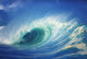 Stormy Ocean Wave Curling Over With Whitewash, View Of Barrel, Closeup Wall Mural