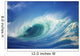 Stormy Ocean Wave Curling Over With Whitewash, View Of Barrel, Closeup Wall Mural