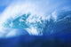Stormy Blue Wave Crashing Over With White Wash Wall Mural