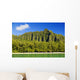 Hawaii, Oahu, Kualoa Mountainas, View From Ocean Wall Mural