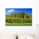 Hawaii, Oahu, Kualoa Mountainas, View From Ocean Wall Mural