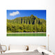 Hawaii, Oahu, Kualoa Mountainas, View From Ocean Wall Mural