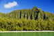 Hawaii, Oahu, Kualoa Mountainas, View From Ocean Wall Mural