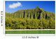 Hawaii, Oahu, Kualoa Mountainas, View From Ocean Wall Mural