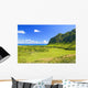 Hawaii, Oahu, Kualoa Ranch, Mountains And Ocean In Distance Wall Mural