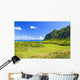 Hawaii, Oahu, Kualoa Ranch, Mountains And Ocean In Distance Wall Mural