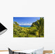 Hawaii, Oahu, Kualoa Ranch, Mountains And Ocean In Distance Wall Mural