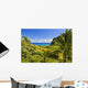 Hawaii, Oahu, Kualoa Ranch, Mountains And Ocean In Distance Wall Mural