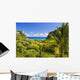 Hawaii, Oahu, Kualoa Ranch, Mountains And Ocean In Distance Wall Mural