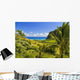 Hawaii, Oahu, Kualoa Ranch, Mountains And Ocean In Distance Wall Mural