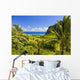 Hawaii, Oahu, Kualoa Ranch, Mountains And Ocean In Distance Wall Mural
