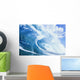 Close Up Of Large Curling Wave Wall Mural