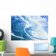 Close Up Of Large Curling Wave Wall Mural