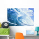 Close Up Of Large Curling Wave Wall Mural