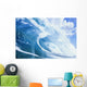 Close Up Of Large Curling Wave Wall Mural