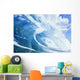 Close Up Of Large Curling Wave Wall Mural