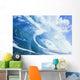 Close Up Of Large Curling Wave Wall Mural