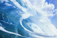 Close Up Of Large Curling Wave Wall Mural