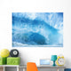 Closeup Of Crashing, Blue Wave Wall Mural