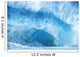 Closeup Of Crashing, Blue Wave Wall Mural