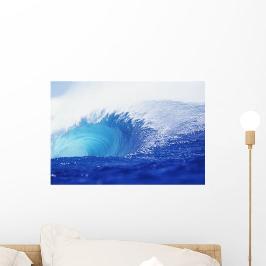 Hawaii, Oahu, Perfect Wave At Pipeline Wall Mural