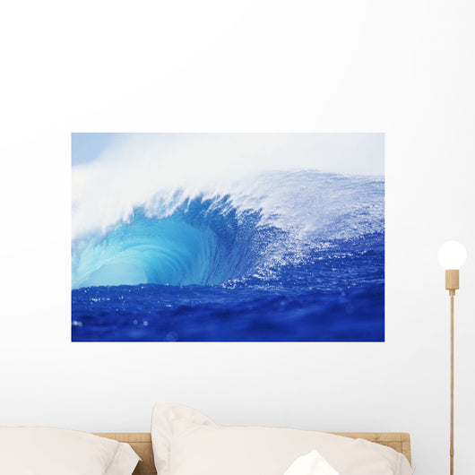 Hawaii, Oahu, Perfect Wave At Pipeline Wall Mural