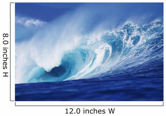 Hawaii, Oahu, Perfect Wave At Pipeline Wall Mural