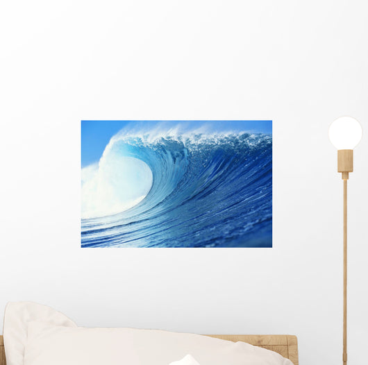 Hawaii, Oahu, Perfect Wave At Pipeline Wall Mural