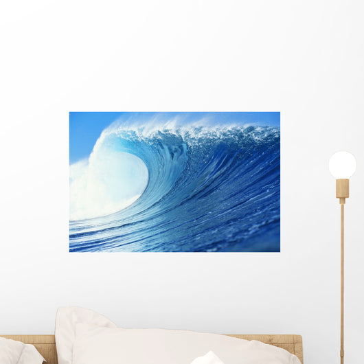 Hawaii, Oahu, Perfect Wave At Pipeline Wall Mural