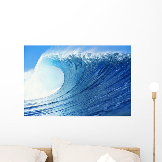 Hawaii, Oahu, Perfect Wave At Pipeline Wall Mural