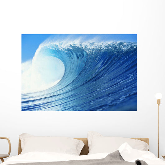 Hawaii, Oahu, Perfect Wave At Pipeline Wall Mural