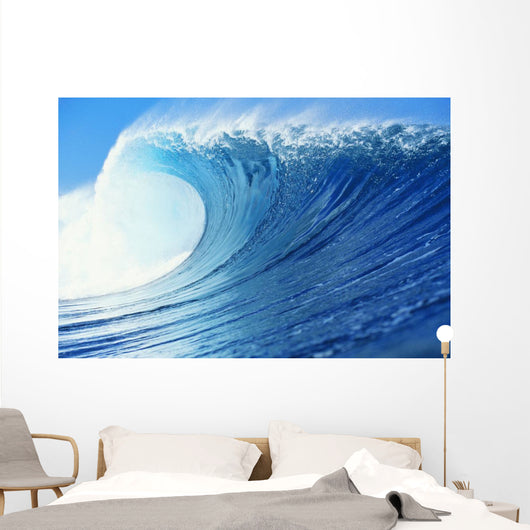 Hawaii, Oahu, Perfect Wave At Pipeline Wall Mural
