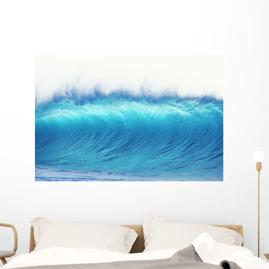 Hawaii, Oahu, Perfect Wave At Pipeline Wall Mural