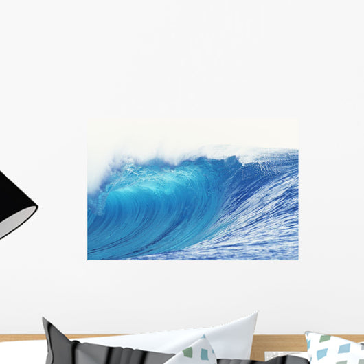 Hawaii, Oahu, Perfect Wave At Pipeline Wall Mural