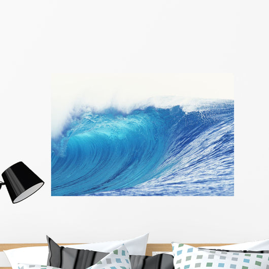 Hawaii, Oahu, Perfect Wave At Pipeline Wall Mural