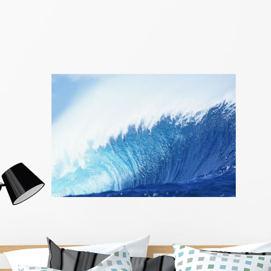 Hawaii, Oahu, Perfect Wave At Pipeline Wall Mural