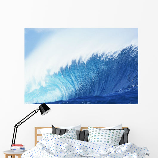 Hawaii, Oahu, Perfect Wave At Pipeline Wall Mural