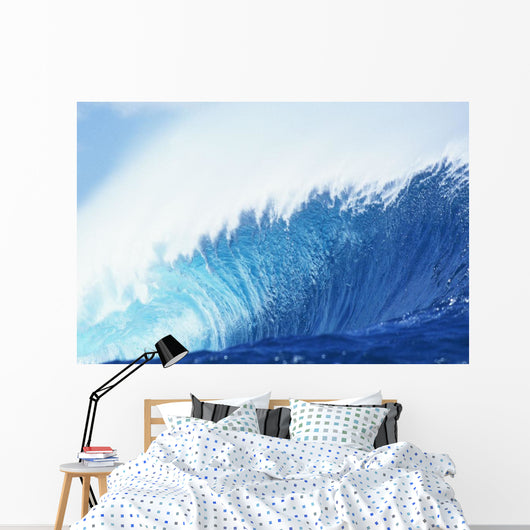 Hawaii, Oahu, Perfect Wave At Pipeline Wall Mural