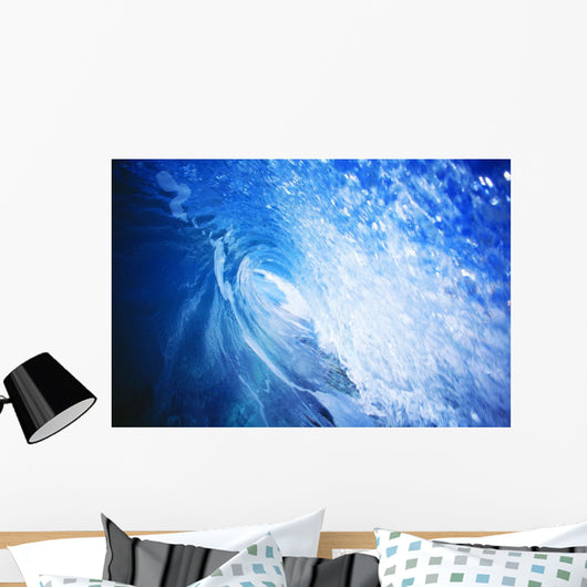 Hawaii, Oahu, Perfect Wave At Pipeline Wall Mural