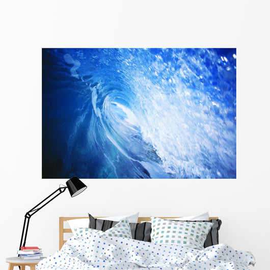Hawaii, Oahu, Perfect Wave At Pipeline Wall Mural