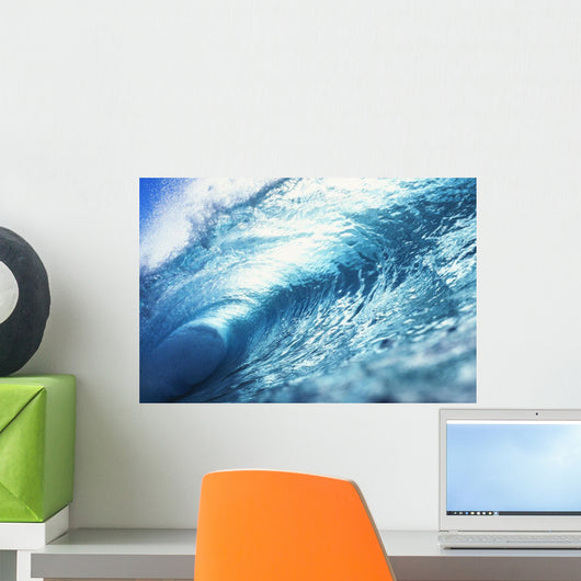 Hawaii, Oahu, Perfect Wave At Pipeline Wall Mural