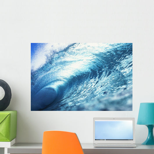 Hawaii, Oahu, Perfect Wave At Pipeline Wall Mural