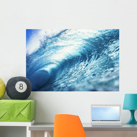 Hawaii, Oahu, Perfect Wave At Pipeline Wall Mural