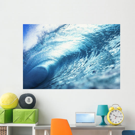 Hawaii, Oahu, Perfect Wave At Pipeline Wall Mural