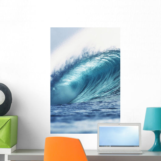 Hawaii, Oahu, Perfect Wave At Pipeline Wall Mural