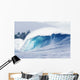 Hawaii, Oahu, Perfect Wave At Pipeline Wall Mural