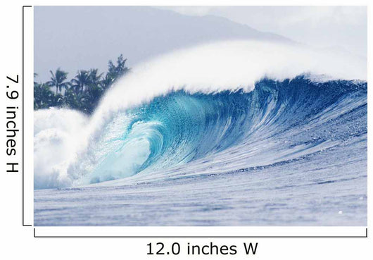Hawaii, Oahu, Perfect Wave At Pipeline Wall Mural