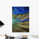 Hawaii, Abstract Underwater View Of Breaking Wave Wall Mural